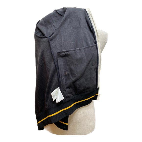 100% Auth NWT Moncler Zip Up Black Maglia Cardigan Men’s Sweatshirt Size Medium - Picture 5 of 11